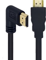 Bol.com Drivv. HDMI Kabel 2.1 - Haaks - Ultra HD 8K - HDMI naar HDMI - 2 meter - Zwart aanbieding