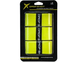 Drop Shot padel overgrip TACKY - neon geel - 3stuks