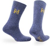 Norfolk - Merino wol en Bamboe Wintersokken - Thermische Zacht en Warme Outdoorsokken - Naadloos Wandelsokken - Thermosokken - Sokken Heren - Merino Wol Sokken - Blauw - Maat 43-46 - Gabby