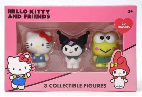 Hello Kitty 3D Erasers 3-Pack