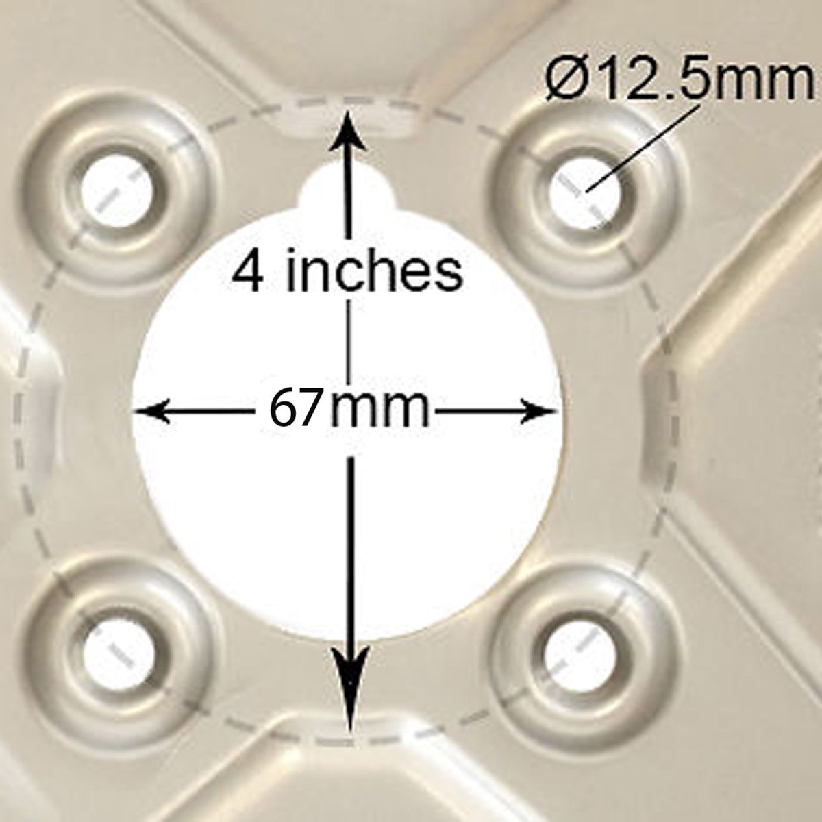 20,5x8,0-10 Aanhangwagenwielen, 4 inch PCD, Wanda P815, straatlegaal, draagvermogen 412 kg (set van 3)