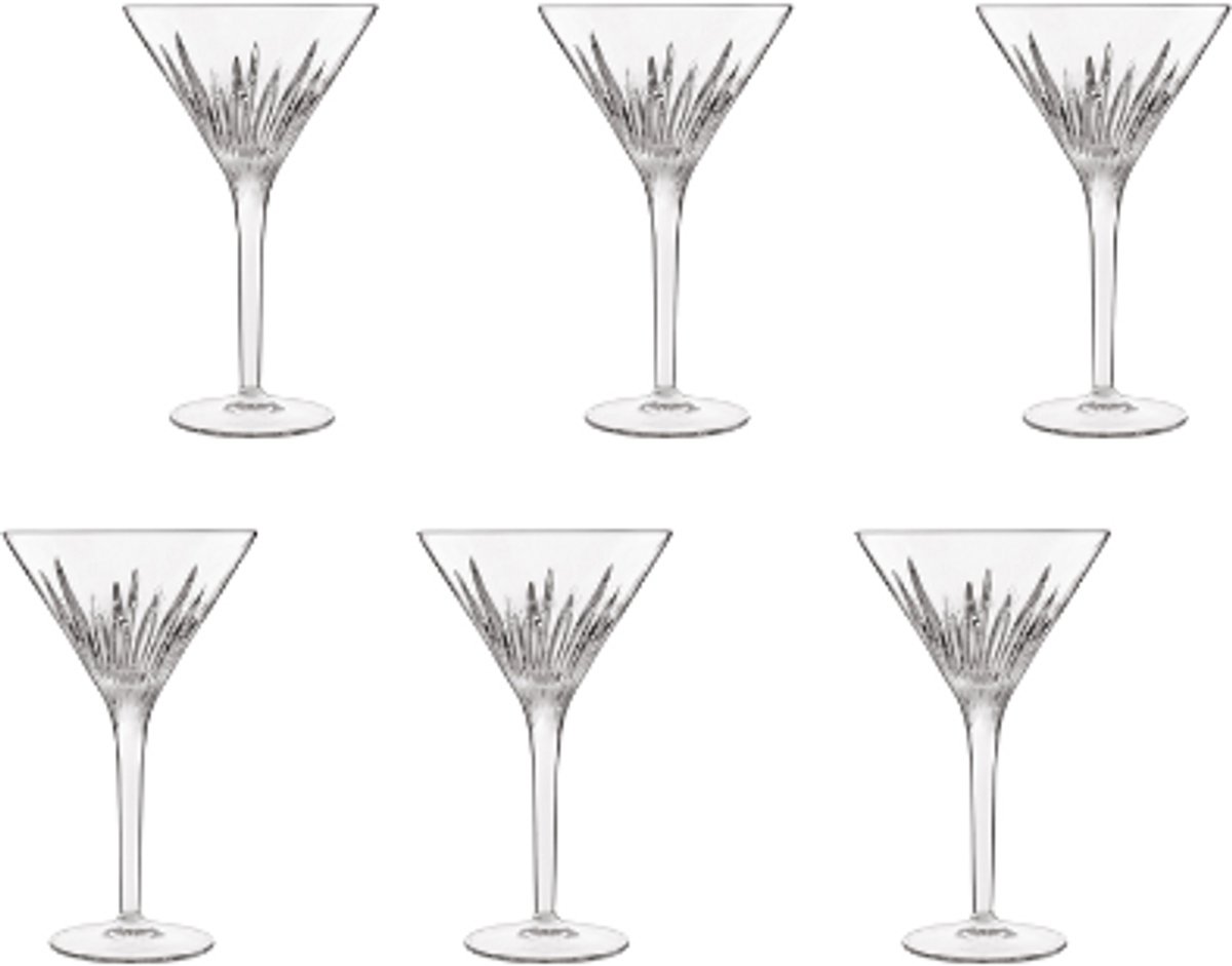 Luigi Bormioli Mixology - Martiniglas - Cocktailglas - 21,5cl - 6 stuks
