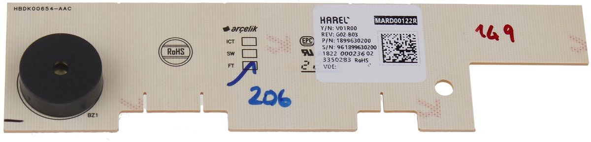 BEKO - DISPLAY MODULE - 1899630200
