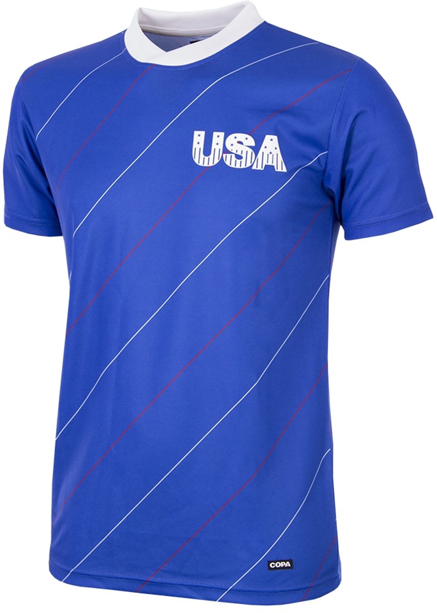 COPA Football - USA 1984 - Retro Voetbalshirt - Heren - S - Blauw