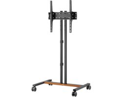 Verrijdbare standaard voor 34-55 inch schermen - Tot 35kg - Zwart