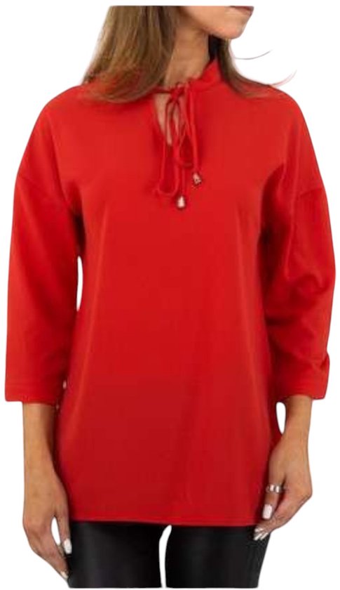 Tuniek rood driekwart mouw M