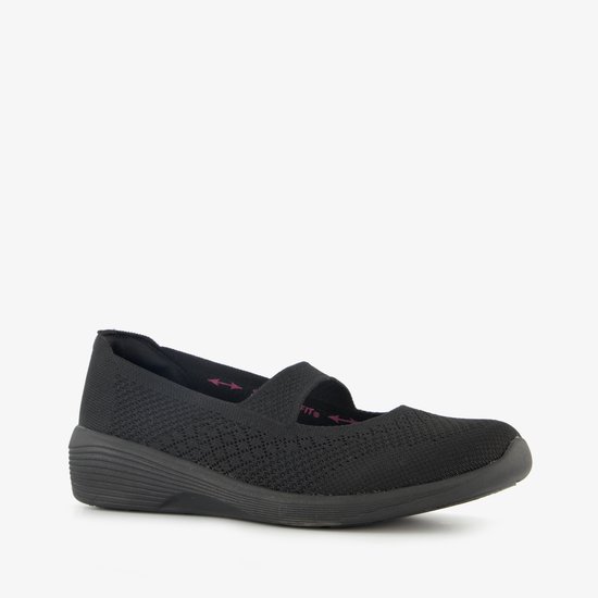 Skechers Arya - Ballerines Lovesome noires pour femme - Pointure 42 - Confort Extra - Mousse à mémoire de forme