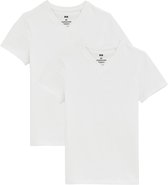 WE Fashion Jongens basic T-shirt met V-hals, 2-pack