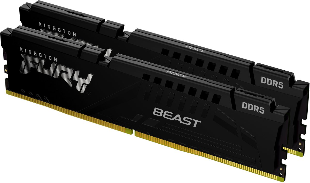 Kingston Technology FURY Beast 128GB 5600MT/s DDR5 CL40 DIMM (set van 2) Black