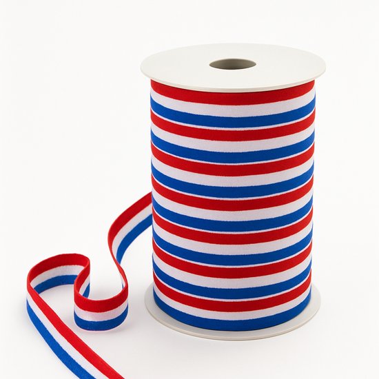Nederlandse vlag lint - medaille lint - decoratie lint - geweven lint - 10 mm x 25 meter