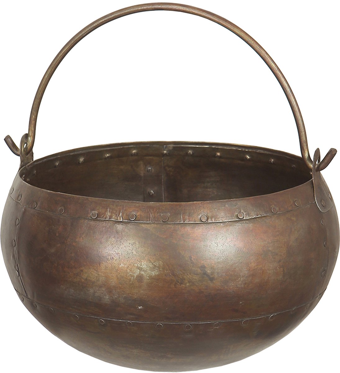 by Mooss - Pot - Bowl - Ijzer - Metaal - Robuust - Ø 36 cm - Bloempot - Fruitschaal - Stoer