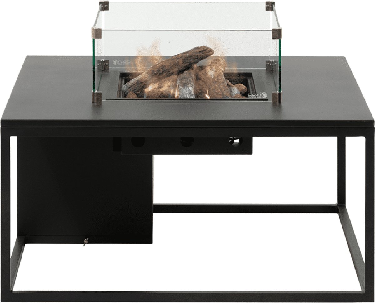 Cosi Cosiloft 100 - Table de feu - Noir avec plateau en aluminium