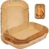 120 Stück Backpapier für Heißluftfritteuse Rechteckig 22 x 14