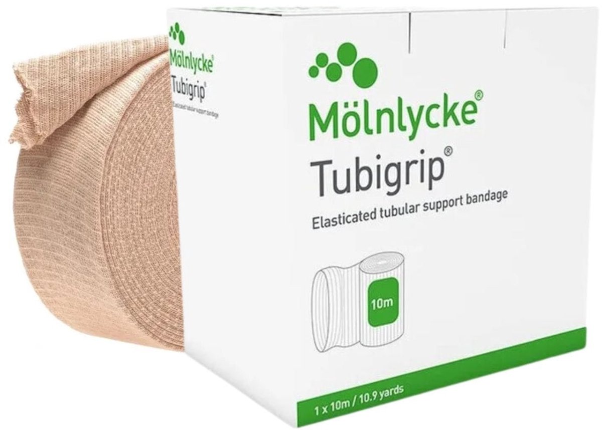 Goedkoopste Molnlycke Tubigrip maat E 10mtr 24-28CM Beige, 1 rol | 1448