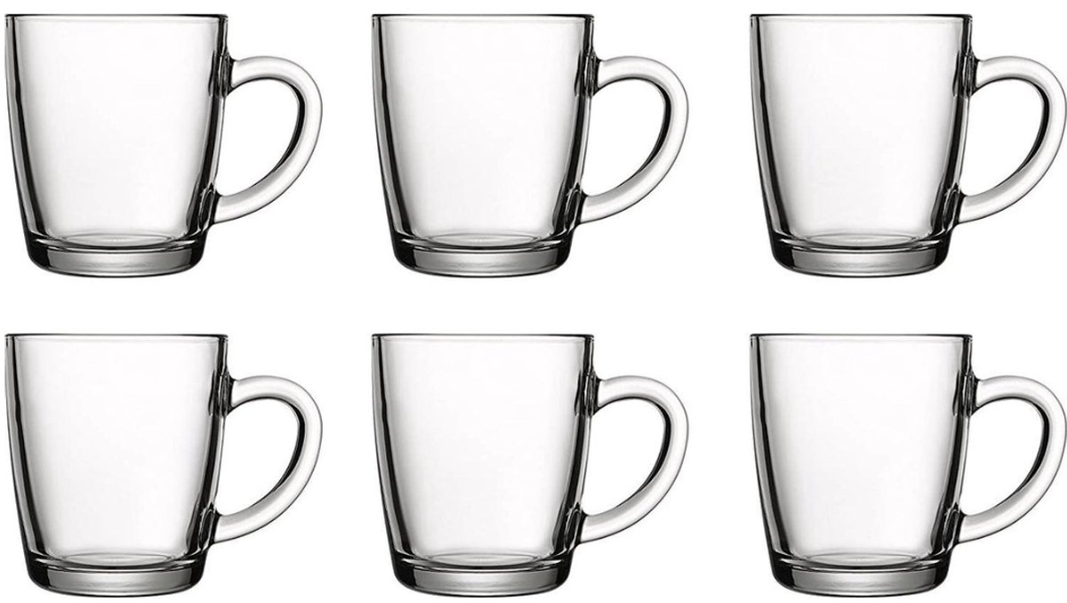 Bol.com Luxe Theeglazen Set – 6 Stuks - Premium Kwaliteit - Theeglas – Theekopjes – Set van 6 – Theeglas – Glas – Theeglazen met... aanbieding
