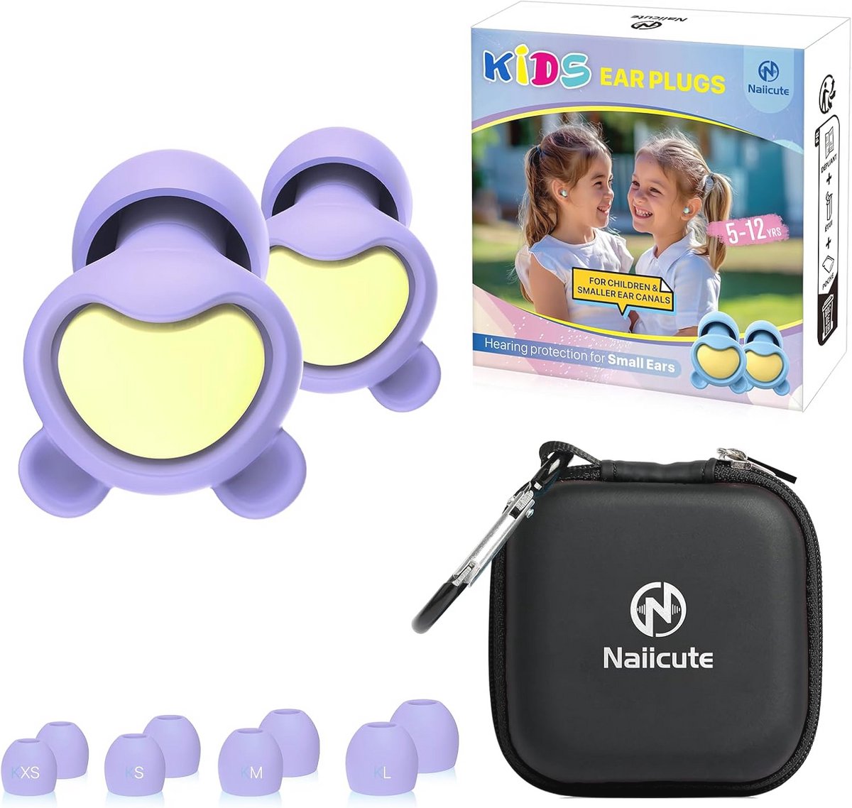 Geluidsreducerende oordopjes voor kinderen - Herbruikbaar en comfortabel voor school, reizen, en slapen