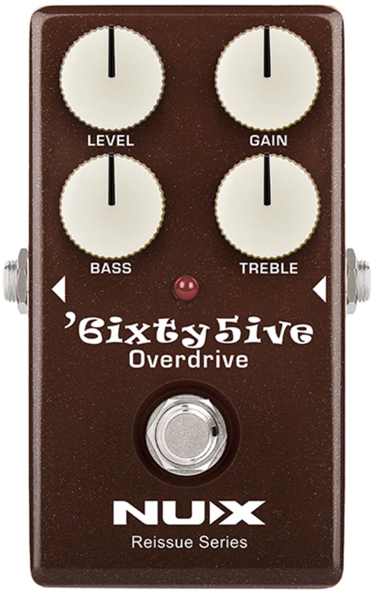 Overdrive effectpedaal - NUX 6ixty5ive - Reissue Series - Analoog - True bypass