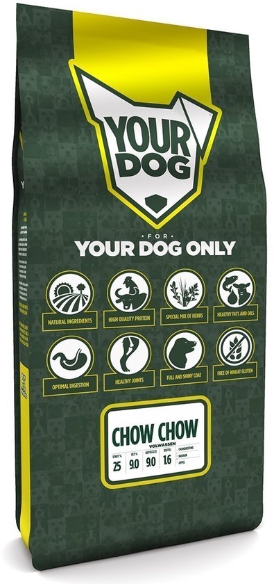 Yourdog Chow chow Rasspecifiek Adult Hondenvoer 12kg | Hondenbrokken