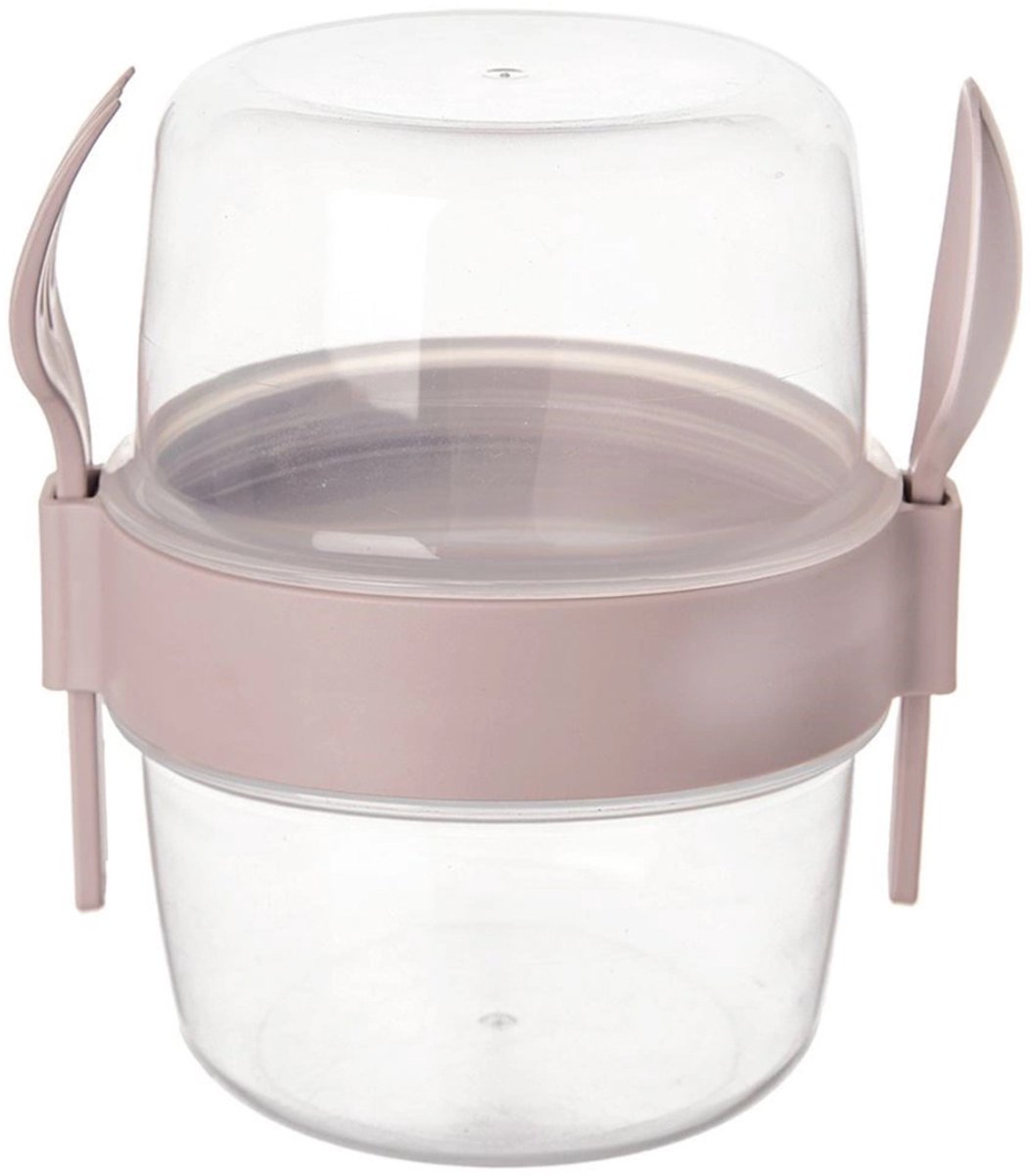 Orion - Yoghurtbeker met Lepel - 370 ml - Praktisch - BPA-vrij