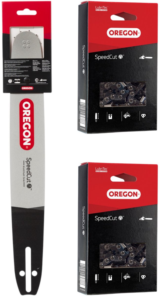 Oregon Speedcut Combo-geleidingsrail + 2x zaagketting 38 cm 0,325" 1,3 mm 64 TG ( 578708 )