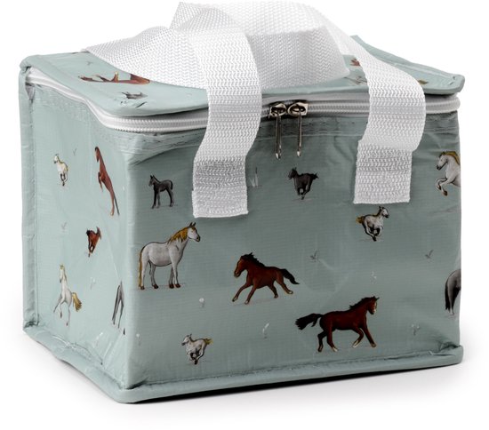 Sac isotherme Lunch Bag Saules Farm Paarden RPET Durable - 16x20x13cm