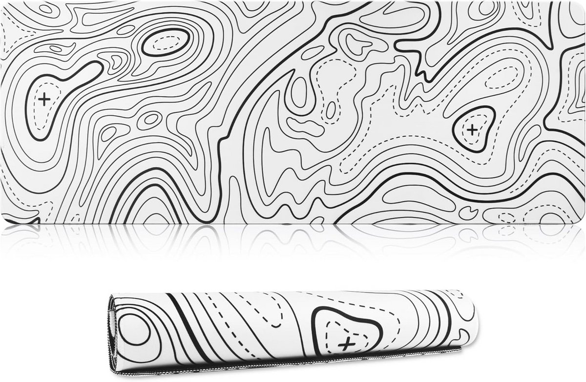 Zachte Gaming Muismat voor Thuis Kantoor - Antislip Rubberen Basis - Waterdichte Bureauonderlegger - 800 x 300 mm