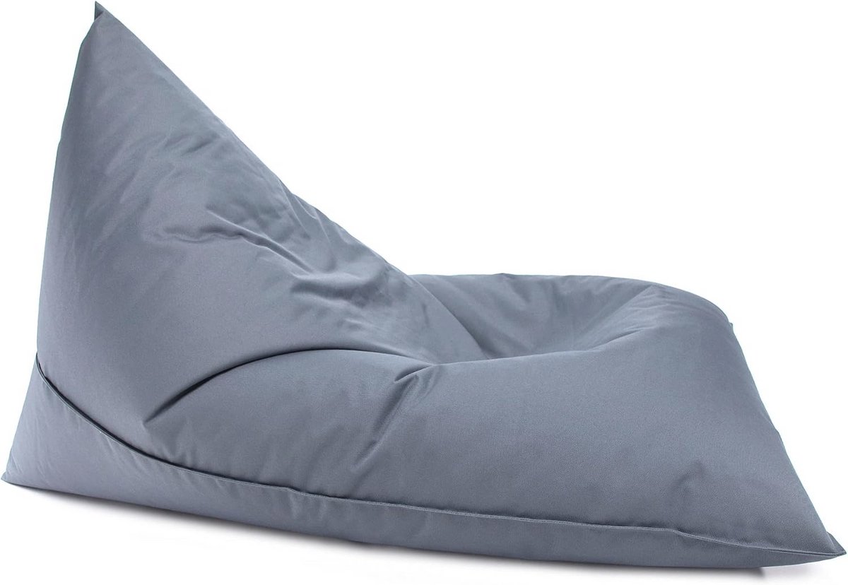 Driehoekige zitzak voor binnen en buiten - multifunctionele comfortabele stoel van polyester - 88 cm hoog, 130 cm lang