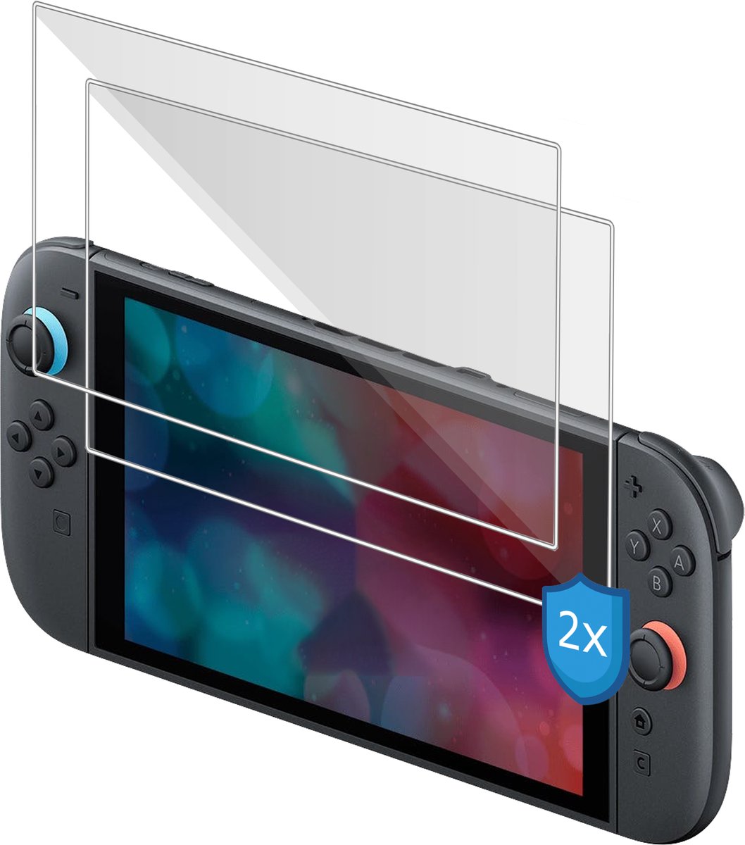 ChiGuard Screenprotector 2x geschikt voor Nintendo Switch 2 Screenprotector - Beschermglas - Curved - GuardCover