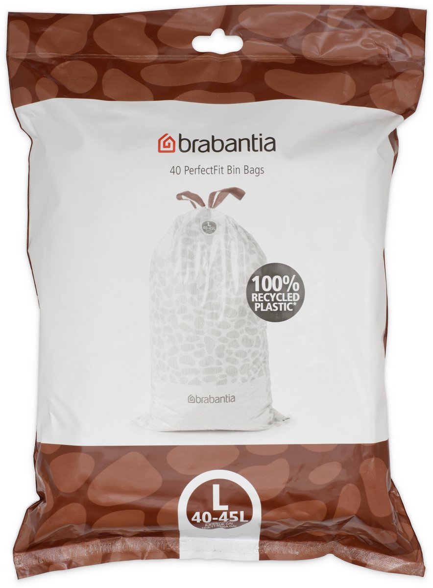 Goedkoopste Brabantia PerfectFit Vuilniszakken - 40/45 l - Code L - 40 stuks