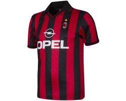 COPA - AC Milan 1996 - Retro Voetbalshirt - Heren - Zwart - Rood - XL