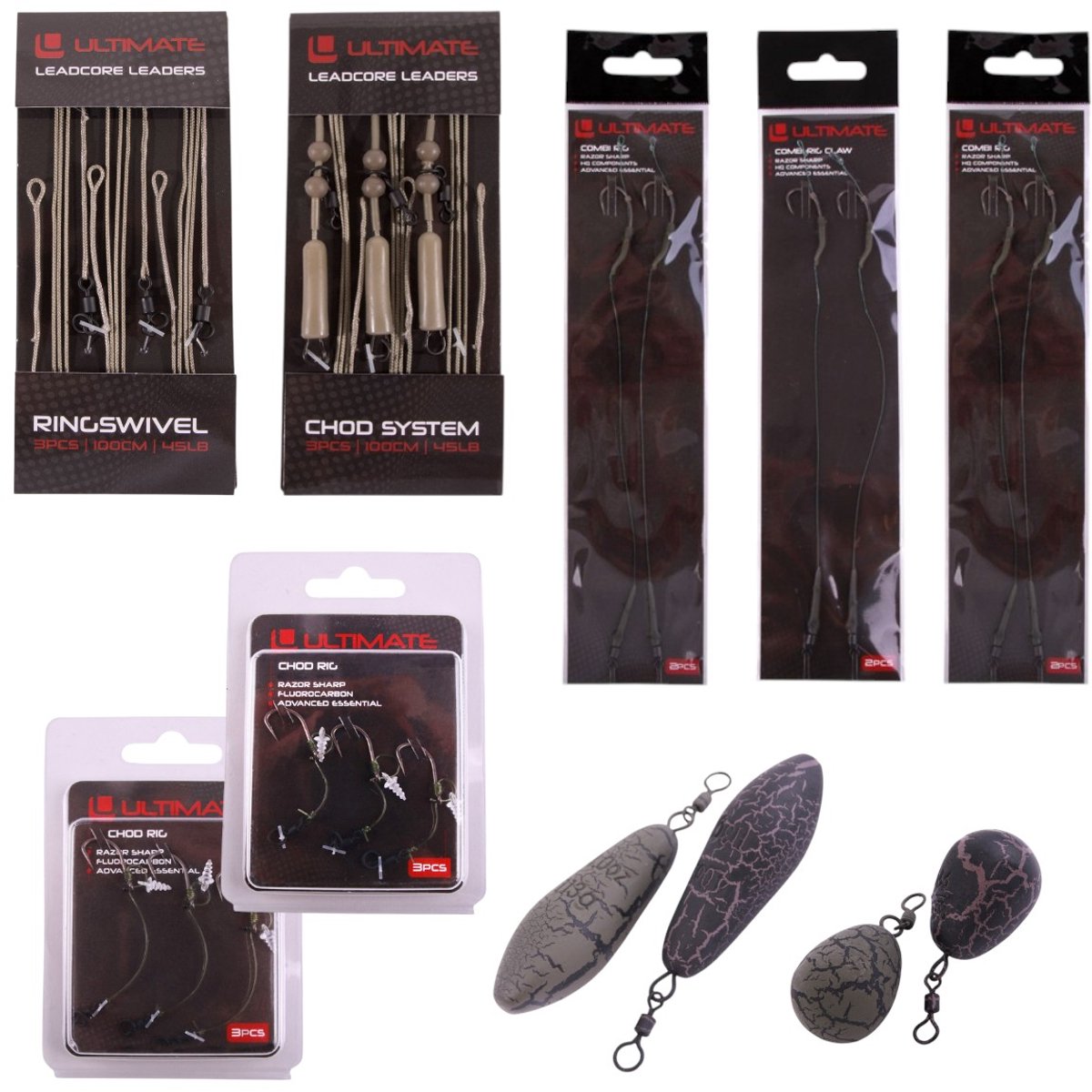 Ultimate Carp Leader Rig Set Complete | Karper onderlijn