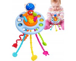 Veilig bijtspeelgoed Octopus 6-in-1 Montessori