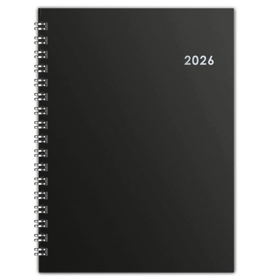 Huurdies - Agenda 2026 - A5 – Zilverfolie – Hardcover - Weekoverzicht