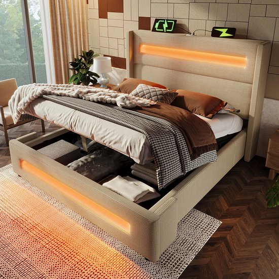 Dbidaou Tweepersoonsbed, Opbergbed Met Afneembare Hoes Met Gestoffeerd Hoofdeinde En Opbergbedframe 100 Made In Italy Inclusief Matras 160x200 Cm Duifgrijs Dbidaou Tweepersoonsbed, Opbergbed Met Afneembare Hoes Met Gestoffeerd Hoofdeinde En Opbergbedframe 100 Made In Italy Inclusief Matras 160x200 Cm Duifgrijs