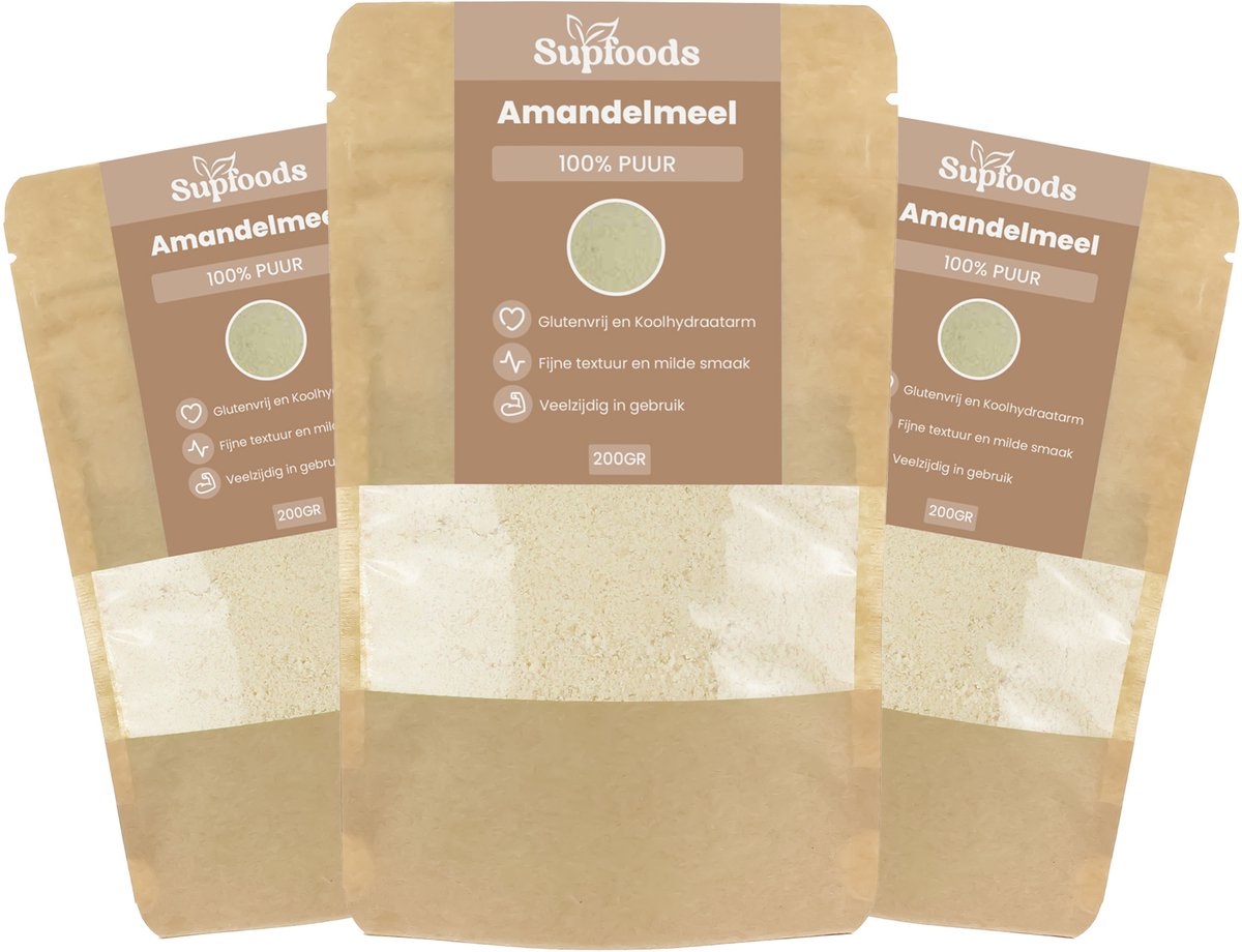 Amandelmeel 100% Puur - 800gram - Ideaal voor Bakken en Glutenvrije Recepten - Amandelmeel koolhydraatarm
