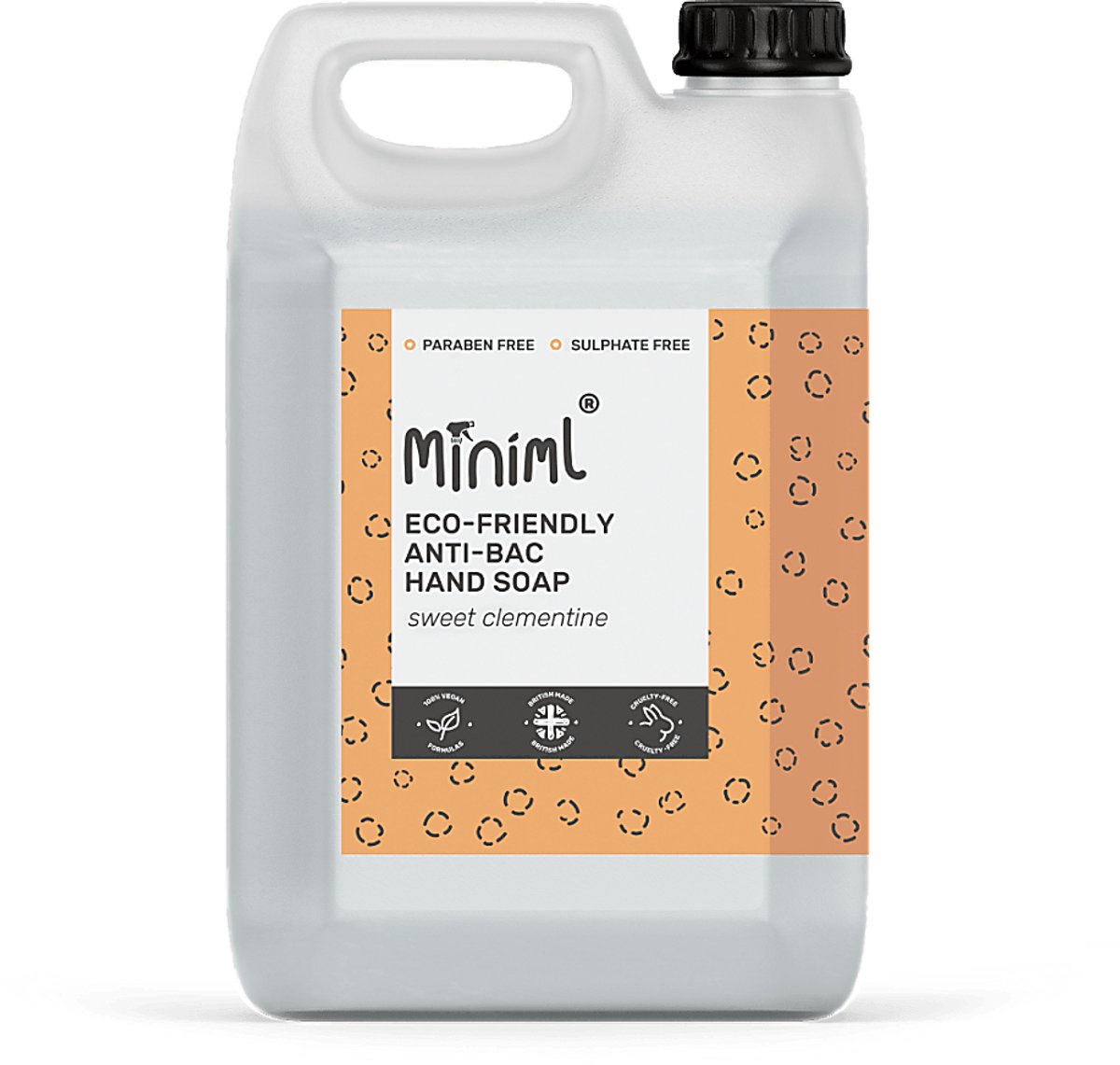 Goedkoopste Miniml Anti-BacteriÃ«le Handzeep Zoete Clementine 5L Grootverpakking