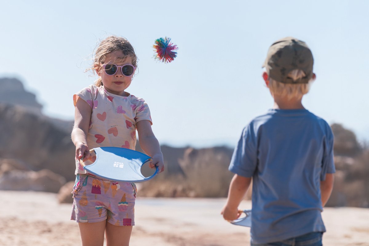 BS Toys Stuiterrackets - Houten speelgoed van Bamboe - Buitenspeelgoed - Vangspel - Spelletjes voor kinderen - Buiten speelgoed - Buitenspel - Buiten Spellen - Tuin Speelgoed - Strandspeelgoed - Cadeau kind — afbeelding 4