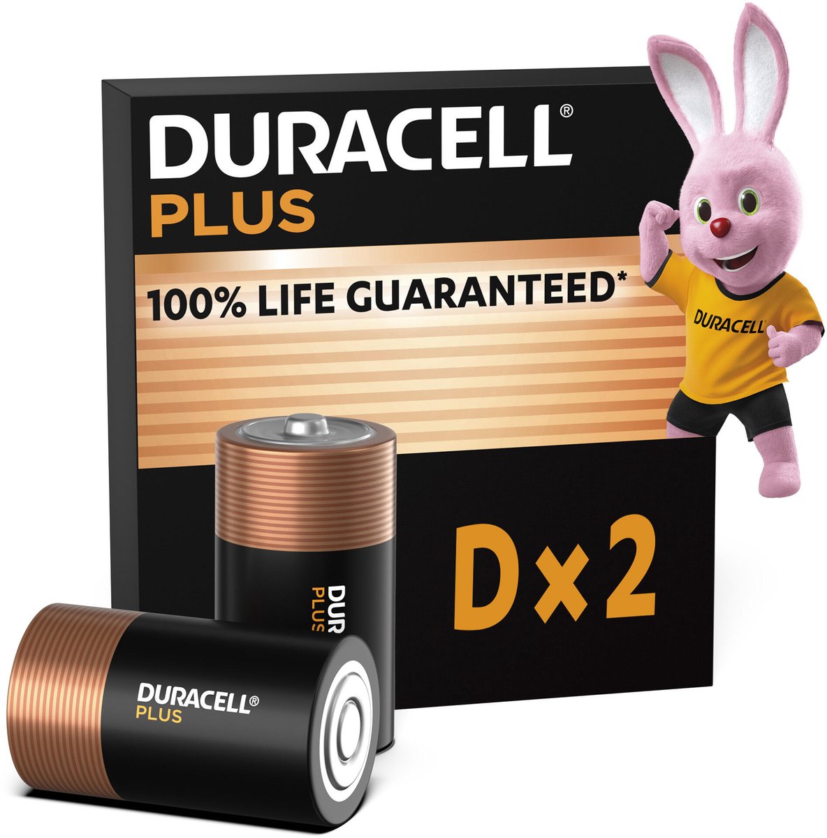 Duracell Plus Alkaline D batterijen - 2 stuks
