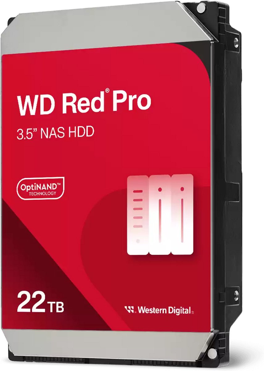 Western Digital Red Pro - NAS Hard Drive - Vaste schijf - 22 TB