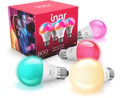 Ampoule LED Innr Zigbee E27 - fonctionne avec Philips Hue* et Alexa (pont requis) - ampoule intelligente - lumière blanche et colorée - ampoule intelligente - dimmable - 880 lumens - pack de 4