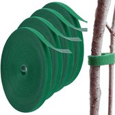 Plantenbinder 4 Rol - Velcro Tape - Plantenklittenband - Klittenband Plant - Klittenband Voor Planten - Plantentape - Plantenbinder Binddraad - Planten Bindmateriaal - 10mm*10m Rol - Herbruikbare, Dikkere Ondersteuning Voor Groeiende