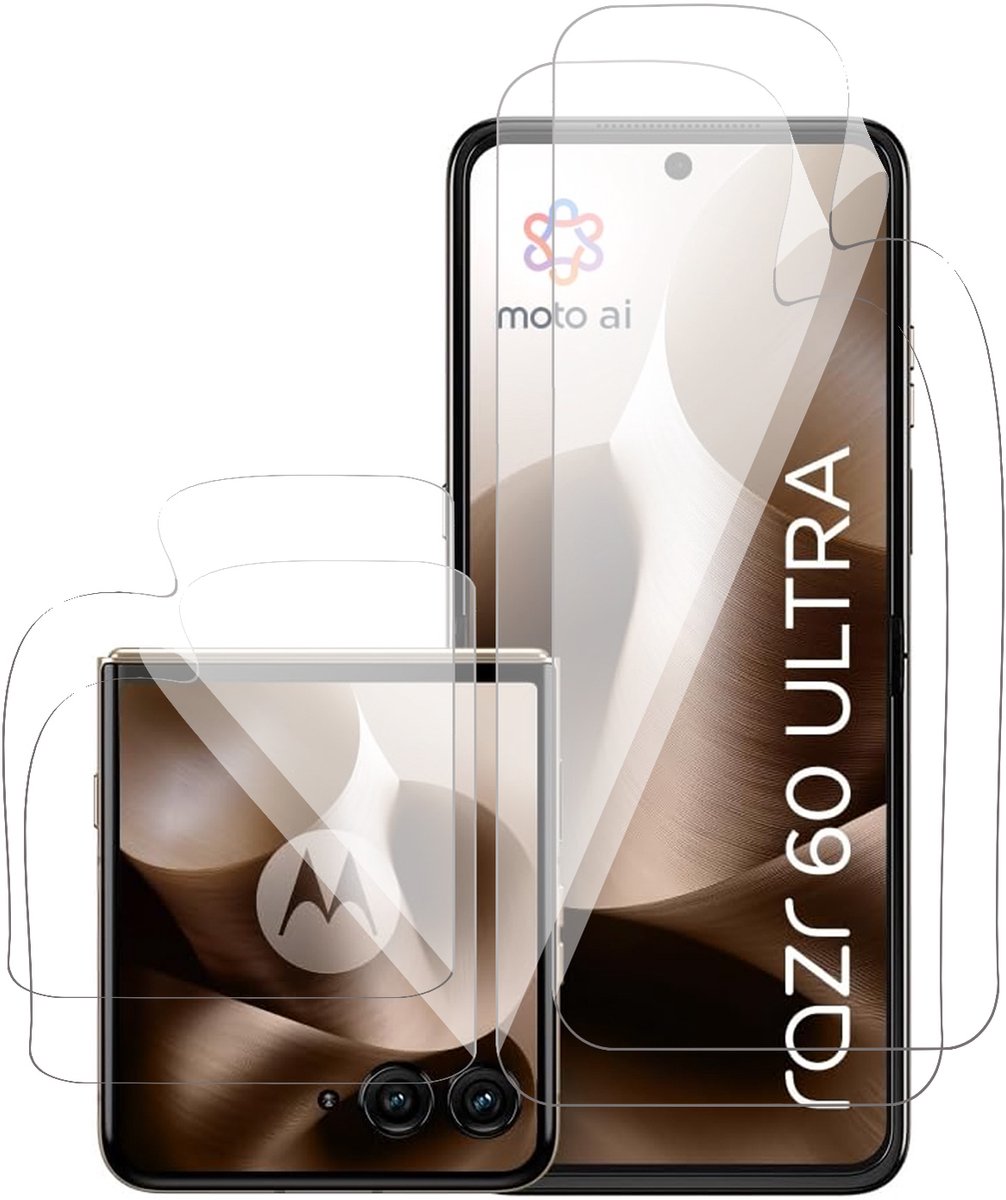 Screenprotector geschikt voor Motorola Razr 60 Ultra - 2x FlexGuard Screen Protector