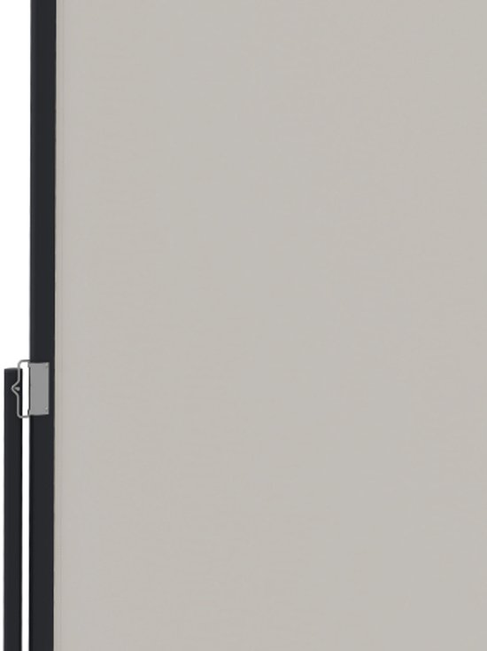 Parasol Store latéral extensible 300 x 140 cm Store de jardin Brise-vue avec protection UV Protection contre le vent Métal Polyester Gris clair