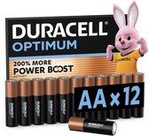 Bol.com Duracell Optimum AA - alkaline batterijen - 15V LR6 - 12 stuks aanbieding