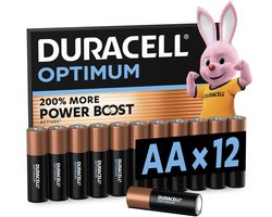 Duracell Optimum AA - alkaline batterijen - 1,5V, LR6 - 12 stuks