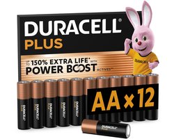 Duracell Plus AA - alkaline batterijen - 1,5V, LR6 - 12 stuks
