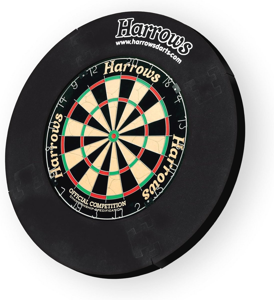 Dartbord Surround Ring - 4 Stuks - Eenvoudige Montage - Muurbeschermer - 720 mm Bescherming - Dubbelzijdig - Zwart