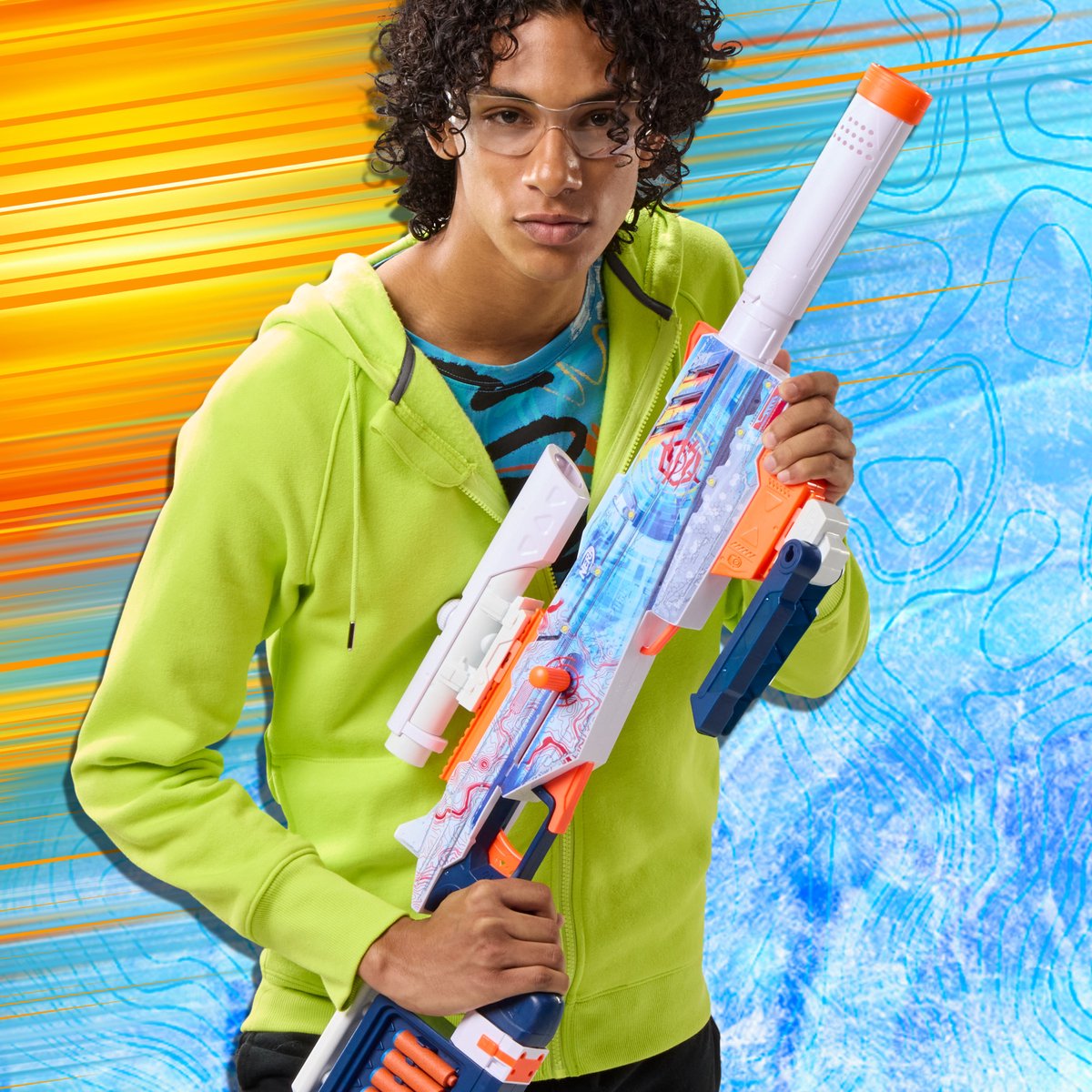 Nerf Loadout Arctic Zerostriker blaster en 24 N1-darts — afbeelding 10