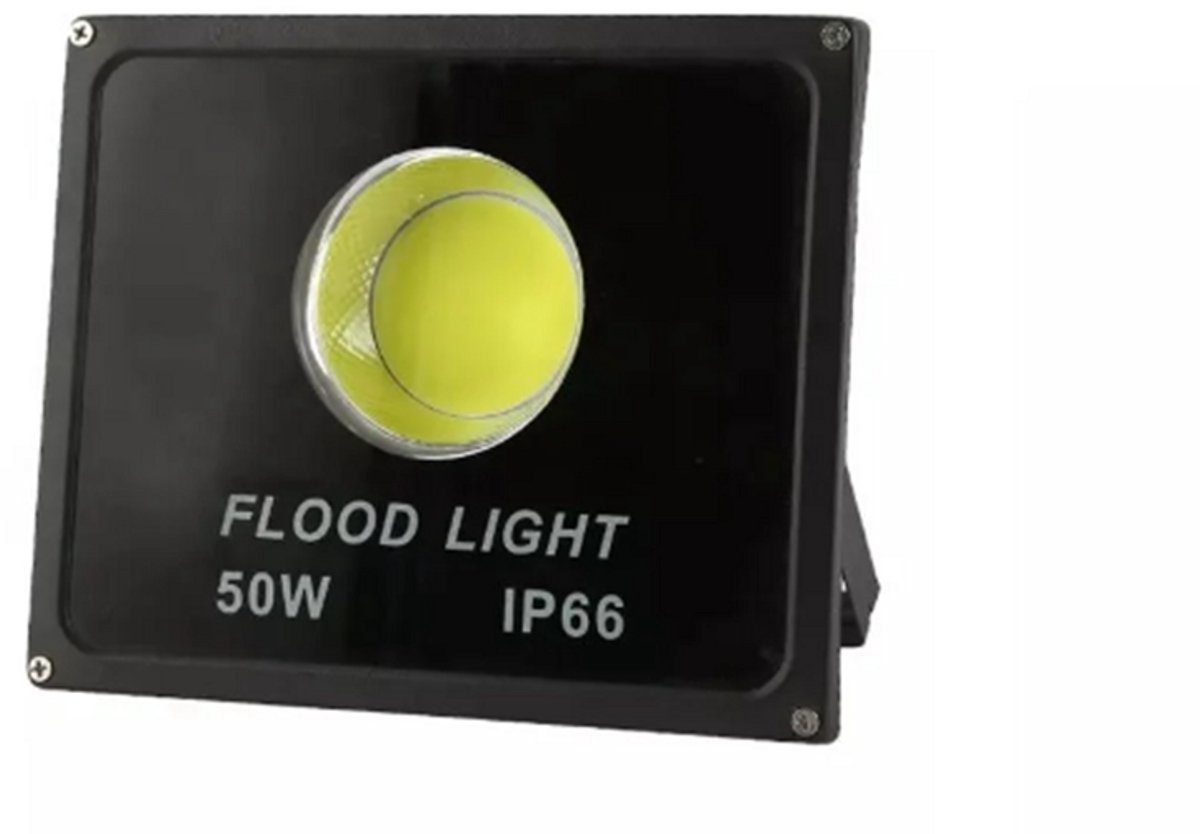 Krachtige LED Schijnwerper 50W – 6500K Koud Wit Licht – IP66 Waterdicht – COB Technologie – Energiezuinige Buitenlamp