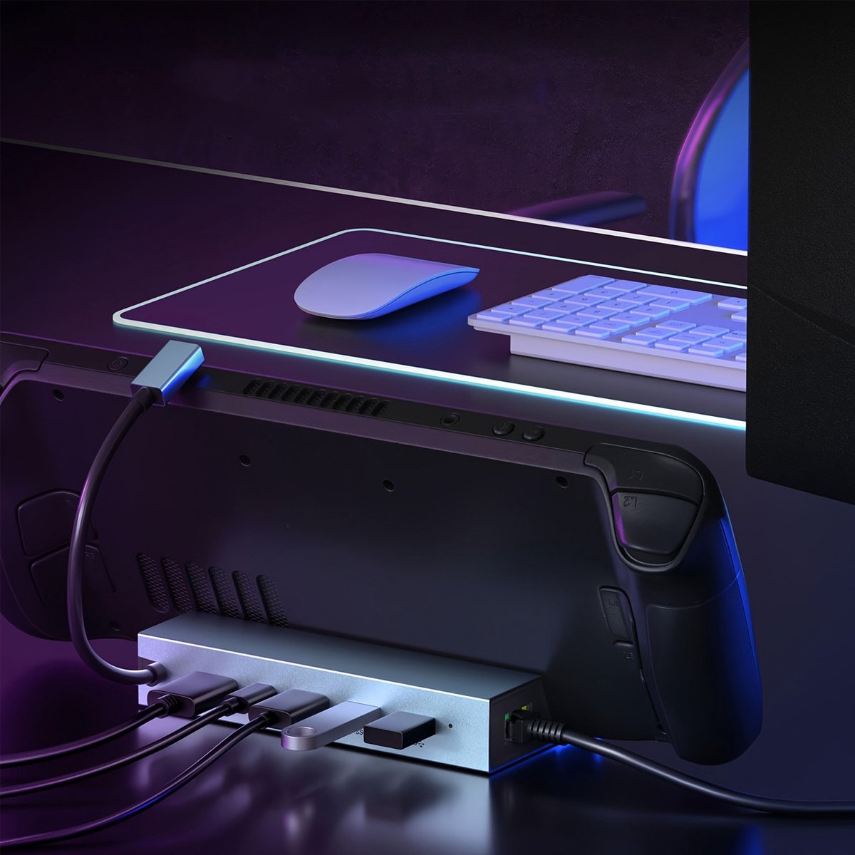 Zenwire Sp. z.o.o. Zenwire HUB62 Steam Deck Dock 6-in-1 - 4K 60Hz thumbnail 3